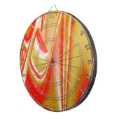 Cible De Fléchettes Love and Gold Abstrait 3D Rainbowart (Devant droit)