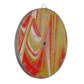 Cible De Fléchettes Love and Gold Abstrait 3D Rainbowart (Devant gauche)