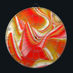 Cible De Fléchettes Love and Gold Abstrait 3D Rainbowart<br><div class="desc">Love and Gold,  Rainbowart 3D Abstrait,  Travail numérique de Krisi ArtKSZP</div>