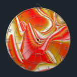 Cible De Fléchettes Love and Gold Abstrait 3D Rainbowart<br><div class="desc">Love and Gold,  Rainbowart 3D Abstrait,  Travail numérique de Krisi ArtKSZP</div>