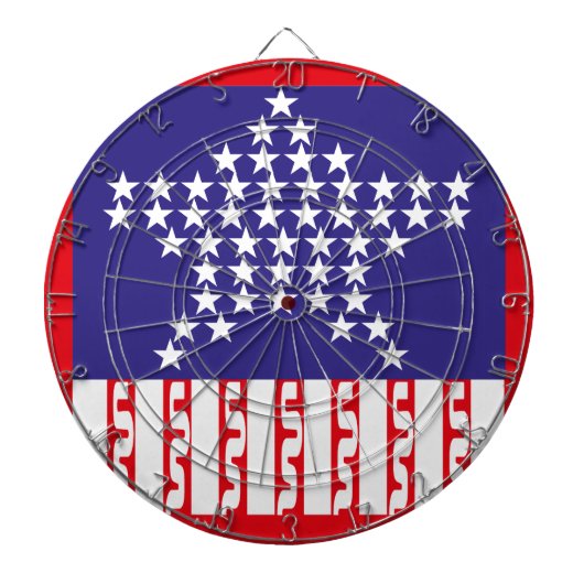 CIBLE DE FLÉCHETTES LOVE EXPERIMENTAL USA FLAG STARS BY MASANSER (Devant)