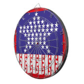 CIBLE DE FLÉCHETTES LOVE EXPERIMENTAL USA FLAG STARS BY MASANSER (Devant droit)