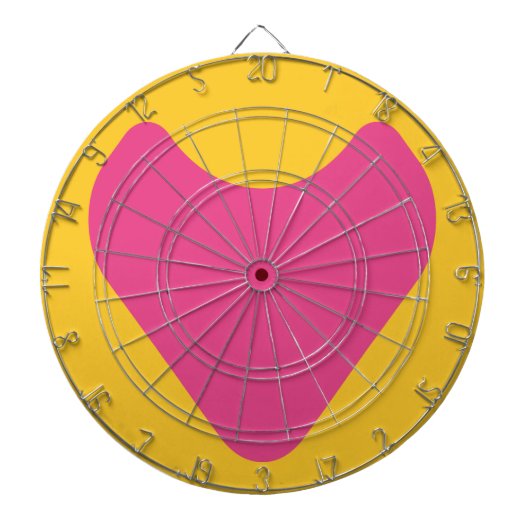 CIBLE DE FLÉCHETTES LOVE HEART COMBINATION COLORS BY MASANSER (Devant)