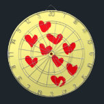 Cible De Fléchettes Love Heart Dartboard<br><div class="desc">un accessoire amusant !</div>
