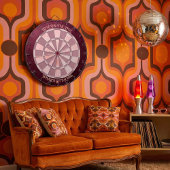 Cible De Fléchettes Love On The Line Pink Marble Romantic Couple’s