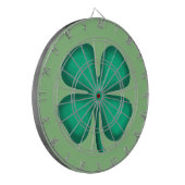 Cible De Fléchettes Lucky 4 Leaf Irish Clover green darboard (Devant gauche)