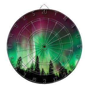 Cible De Fléchettes Lumière nord d'Aurora borealis