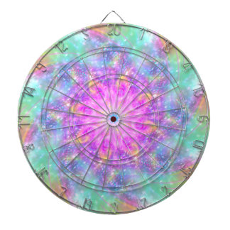 Cible De Fléchettes Lumières brillantes Spiral Coloré Art Mandala