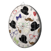 Cible De Fléchettes Lunettes, Casquettes et moustache (Devant droit)