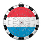 Cible De Fléchettes Luxembourg Dartboard, jeu de société, Drapeau Luxe (Devant)