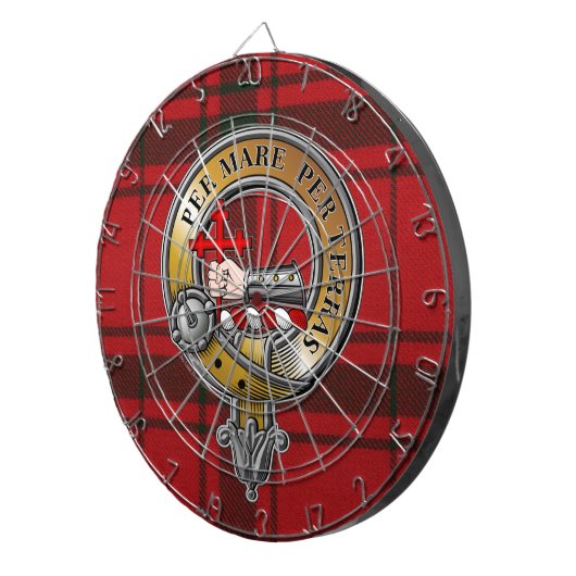 Cible De Fléchettes MacDonald Sleet Tartan & Badge (Devant droit)