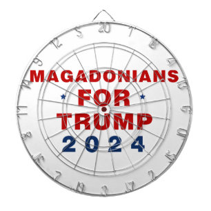 Cible De Fléchettes Magadoniens pour Trump 2024 Rouge bleu