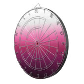 Cible De Fléchettes magenta maroon marsala burgundy ombre branché (Devant droit)