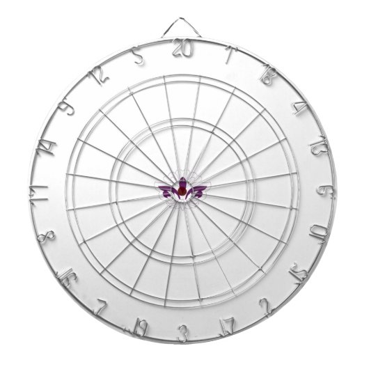 Cible De Fléchettes Magenta rouge décoratif (Devant)