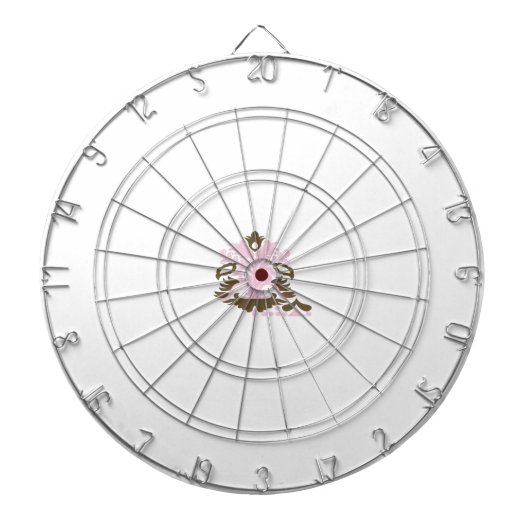 Cible De Fléchettes Magenta-Rouge, orange jaunâtre (Devant)