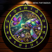 Cible De Fléchettes Magic Turtle Butterfly Rustic Room Art