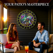 Cible De Fléchettes Magic Turtle Butterfly Rustic Room Art