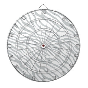 Cible De Fléchettes Magic Zebra Stripes Click to Customize Grey Color