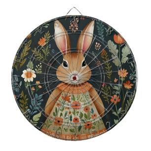 Cible de flechettes magique Bunny Springtime