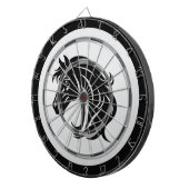 Cible De Fléchettes Magnificent Black Horse Head Regulation Board    (Devant droit)