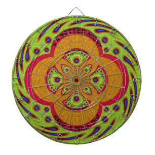 Cible De Fléchettes Magnifique motif de mandala africain incroyable De