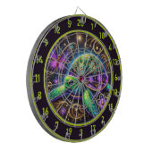 Cible De Fléchettes Magnifique Turtle Butterfly Hunter Lodge Art (Devant gauche)