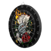 Cible De Fléchettes Main Des Cartes (Devant droit)