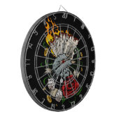 Cible De Fléchettes Main Des Cartes (Devant gauche)