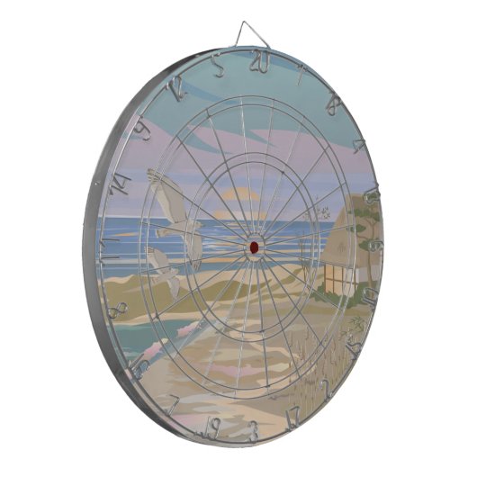 Cible De Fléchettes Maison de plage (Devant gauche)