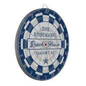 Cible De Fléchettes Maison de plage familiale bleue côtière (Devant gauche)
