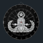 Cible De Fléchettes Maître d'EOD<br><div class="desc">La couleur d'arrière - plan d'insigne d'EOD de service commun et la taille d'image/emplacement principaux peuvent être customisés sur la plupart des articles</div>