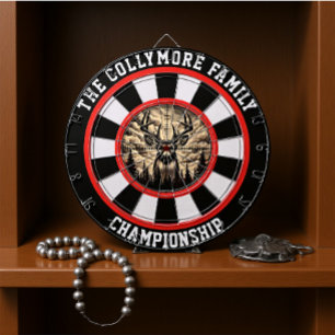 Cible De Fléchettes Majestic Deer dans le design de l'art forestier