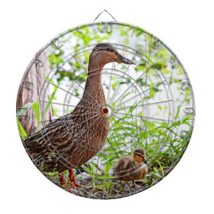 Cible De Fléchettes Mallard et Ducklings par Shirley Taylor