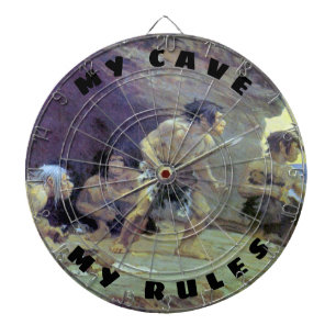 Cible De Fléchettes Mancave My Cave My Rules Drôle