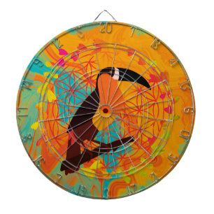 Cible De Fléchettes Mandala bird