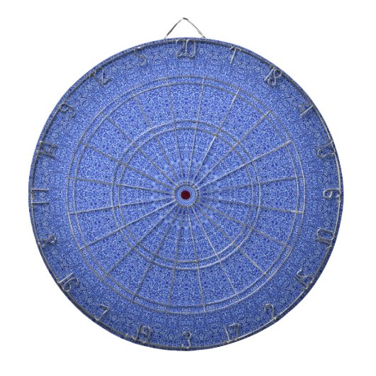 Cible De Fléchettes Mandala bleu (Devant)
