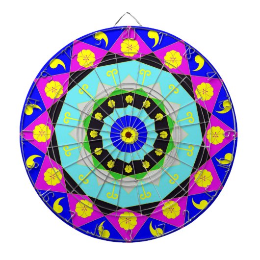 Cible De Fléchettes Mandala : Décoratif (Devant)