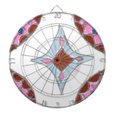 Cible De Fléchettes Mandala Oil Peinture Art Imprimer (Devant)