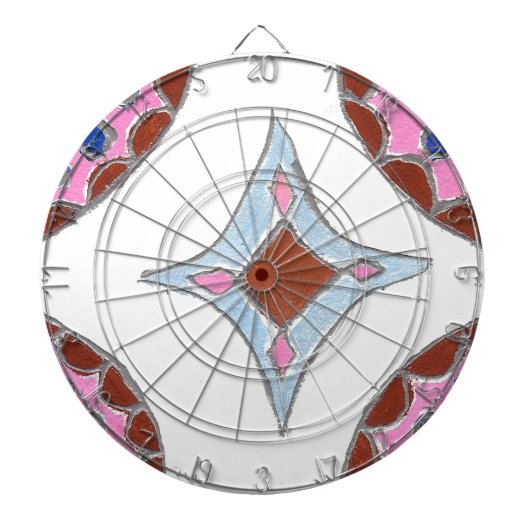 Cible De Fléchettes Mandala Oil Peinture Art Imprimer (Devant)