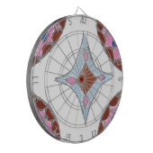 Cible De Fléchettes Mandala Oil Peinture Art Imprimer (Devant gauche)