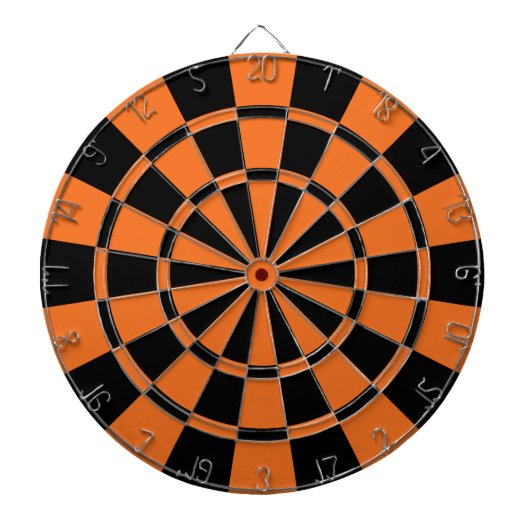 Cible De Fléchettes Mandarine orange et noire (Devant)