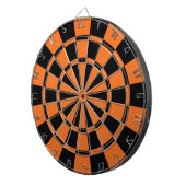 Cible De Fléchettes Mandarine orange et noire (Devant droit)