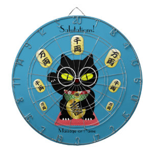 Cible De Fléchettes Maneki Neko Lucky Poilue
