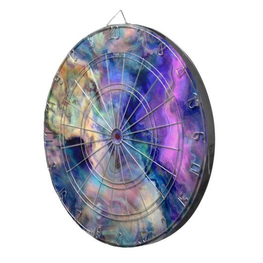 Cible De Fléchettes marbre coloré (Devant droit)