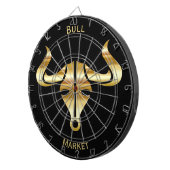 Cible De Fléchettes Marché haussier de Taureau d'or (Devant droit)
