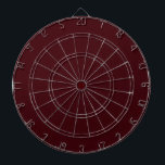 Cible De Fléchettes Marron rouge foncé<br><div class="desc">Design de marron rouge foncé.</div>