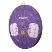 Cible De Fléchettes Marshmallows mignons roses par dessin animé sur le (Devant droit)