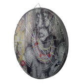 Cible De Fléchettes Masaï Mère & Enfant avec Lion Art Imprimer/Graphiq (Devant droit)