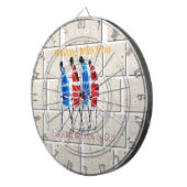 Cible De Fléchettes Massai Morans art chrétien Imprimer (Devant droit)