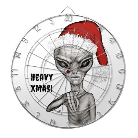 Cible De Fléchettes Mauvais Alien, Lourds Noël ! (Devant)